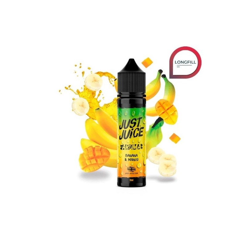 Longfill Just Juice Iconic 12/60ml - Banana Mango | Eliq Vapoteur