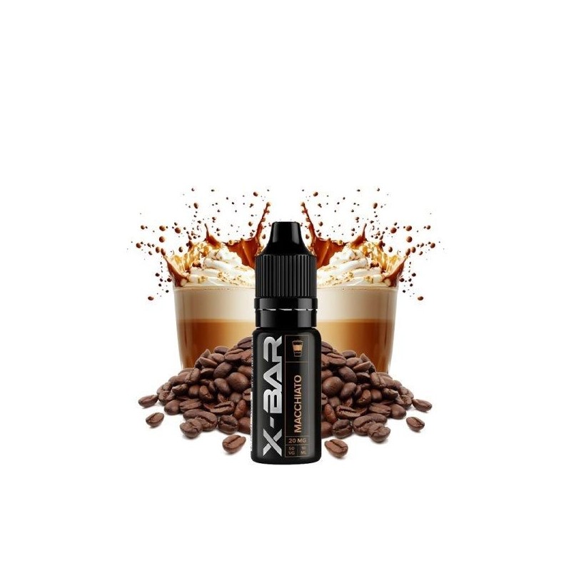 Liquid X-Bar Salt 10ml - Macchiato 20mg | Eliq Vapoteur
