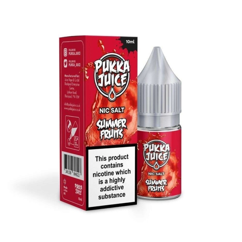E-liquide Pukka Juice Nic Salt 10ml - Fruits d'Été 20mg | EliqVapoteur