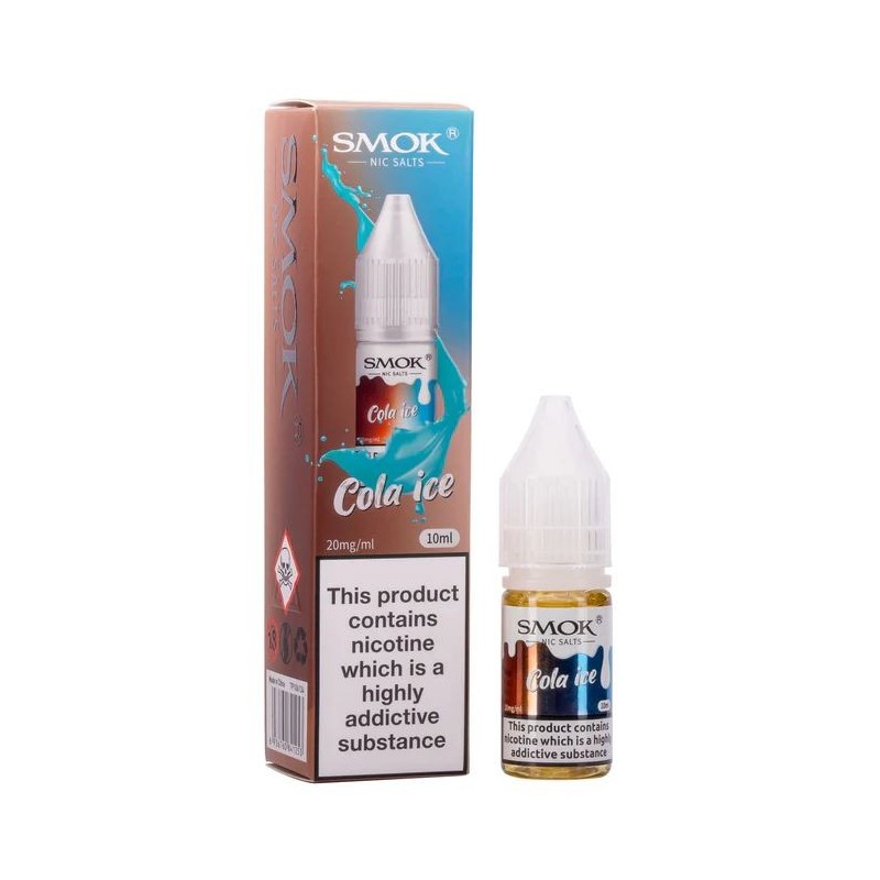 Liquid Smok Nic Salts 10ml - Cola Ice 20mg | Eliq Vapoteur