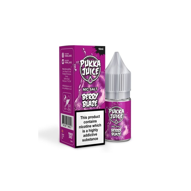 Liquid Pukka Juice Salt 10ml - Berry Blaze 10mg | Eliq Vapoteur