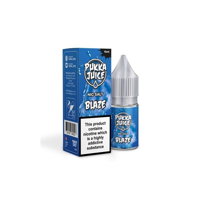 E-liquide Pukka Juice Salt 10ml - Blaze 10mg | EliqVapoteur