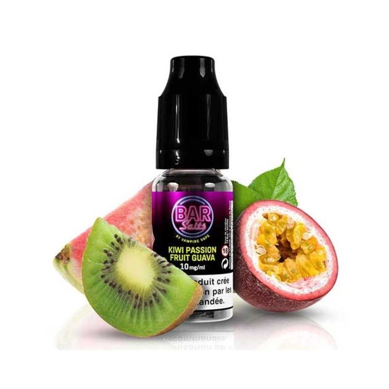 E-liquide Vampire Vape Bar Salts 10ml - Kiwi Fruit de la Passion Goyave 10mg | EliqVapoteur