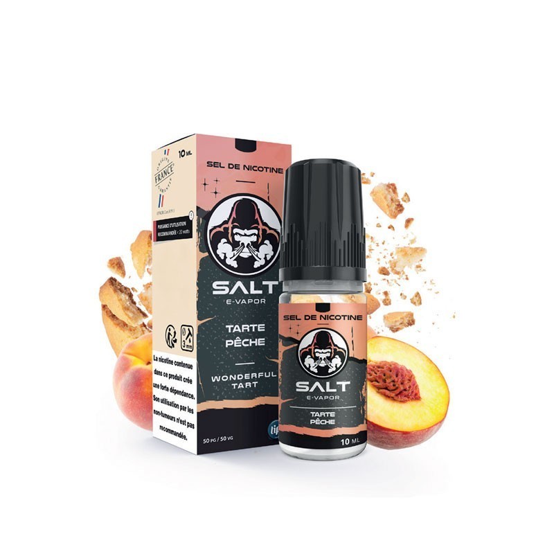 E-Vapor Salt E-liquid 10ml - Tart Peach 20mg | EliqVapoteur