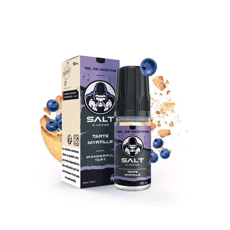 E-Vapor Salt E-liquid 10ml - Tart Blueberry 10mg | EliqVapoteur