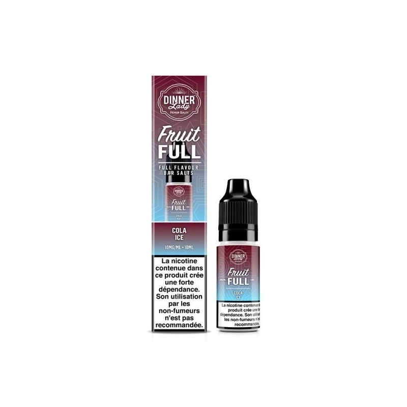 Liquid Dinner Lady Fruit Full Salt 10ml - Cola Ice 20mg | Eliq Vapoteur