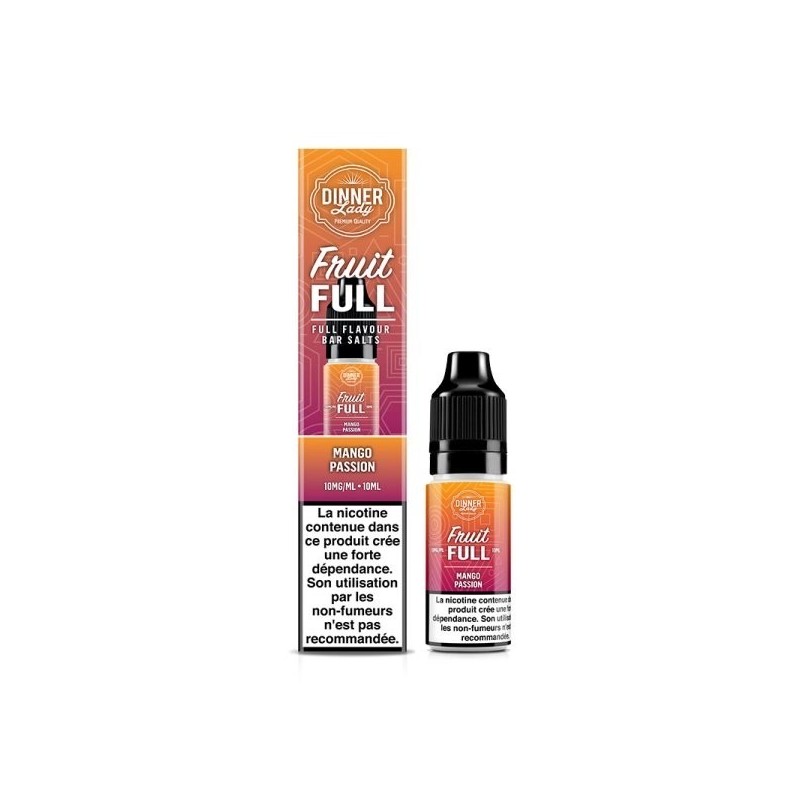 Liquid Dinner Lady Fruit Full Salt 10ml - Mango Passion 20mg | Eliq Vapoteur
