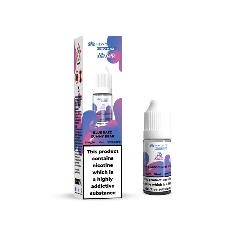 E-liquide Hayati Pro Max Nic Salts 10ml - Blue Razz Gummy Bear 20mg | EliqVapoteur
