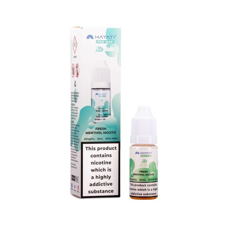 Hayati Pro Max Nic Salts E-liquid 10ml - Fresh Menthol Mojito 20mg | EliqVapoteur
