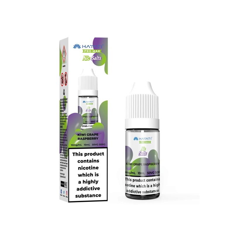 Hayati Pro Max Nic Salts 10ml - Kiwi Grape Raspberry 20mg | EliqVapoteur