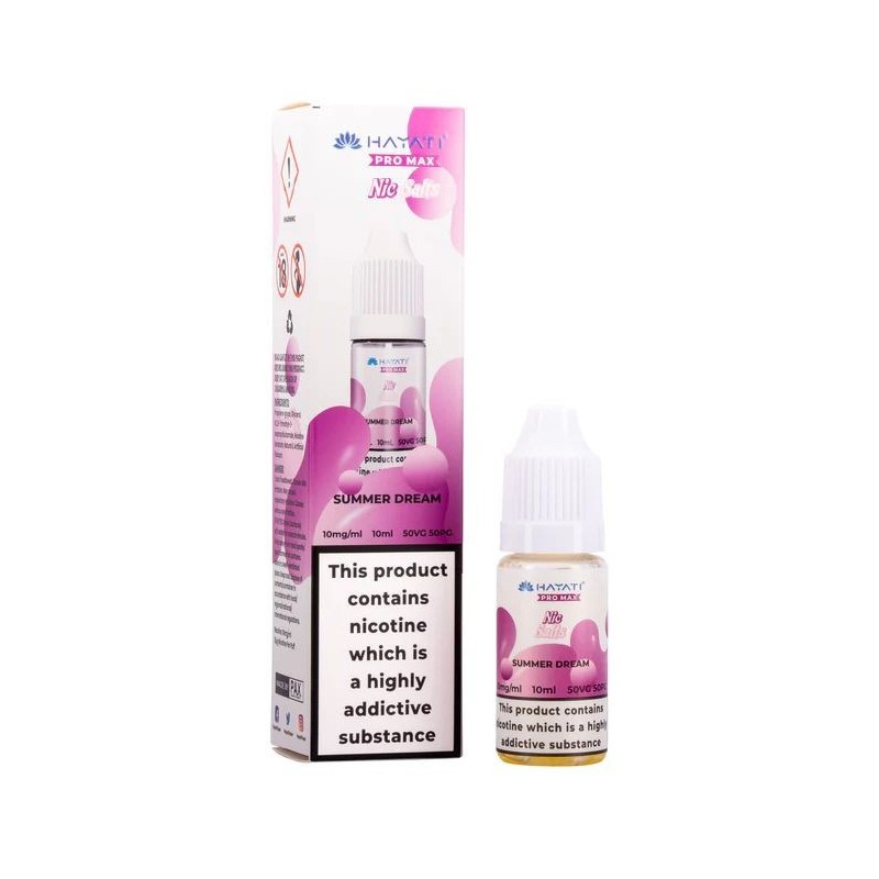 Hayati Pro Max Nic Salts E-liquid 10ml - Summer Dream 20mg | EliqVapoteur