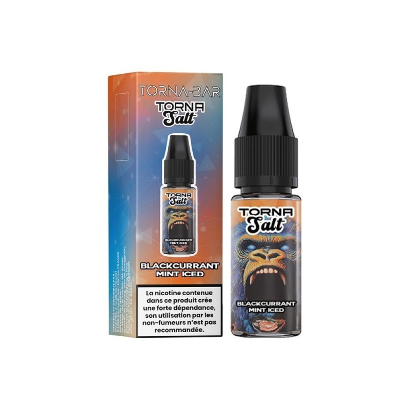 Liquid Torna-Bar Salt 10ml - Blackcurrant Mint Iced 20mg | Eliq Vapoteur