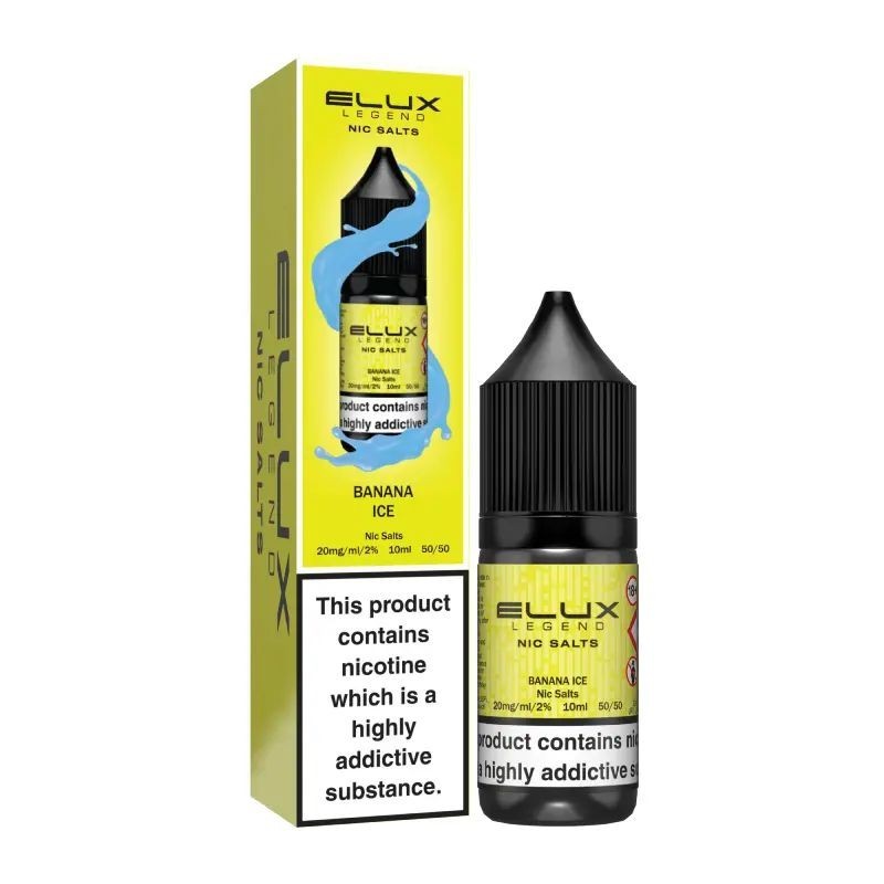 Elux Legend Nic Salts 10ml - Banana Ice 20mg | EliqVapoteur