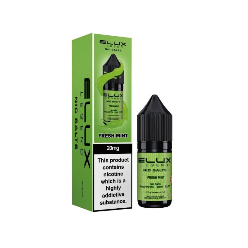 Elux Legend Nic Salts 10ml - Menthe Fraîche 20mg | EliqVapoteur