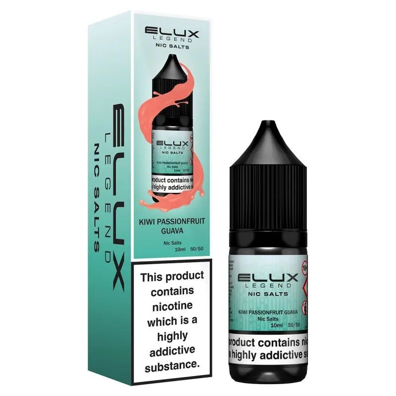 Elux Legend Nic Salts 10ml - Kiwi Passionfruit Guava 20mg | EliqVapoteur