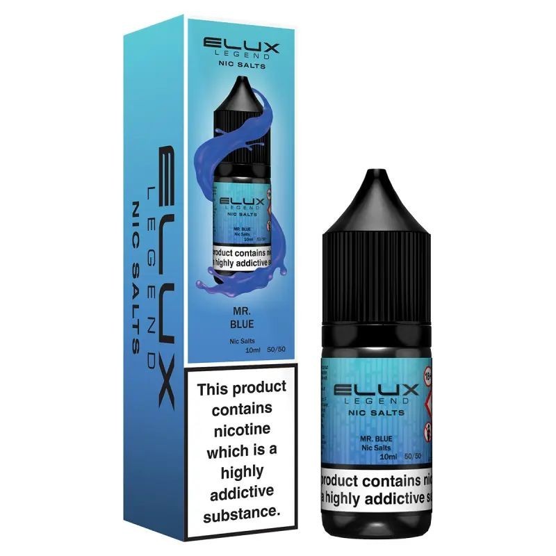 Liquid Elux Legend Nic Salts 10ml - Mr Blue 20mg | Eliq Vapoteur