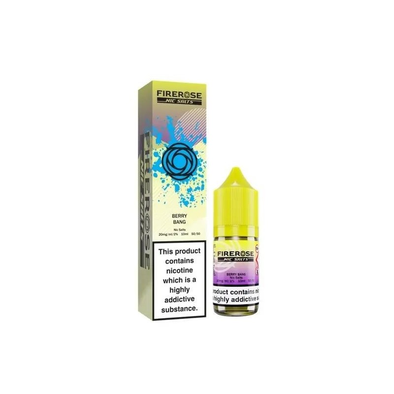 Liquid FireRose 5000 Nic Salts 10ml - Berry Bang 20mg | Eliq Vapoteur