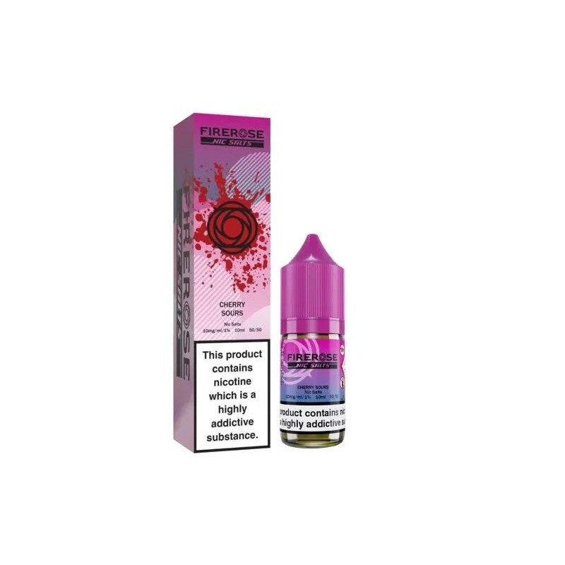 Liquid FireRose 5000 Nic Salts 10ml - Cherry Sours 20mg | Eliq Vapoteur