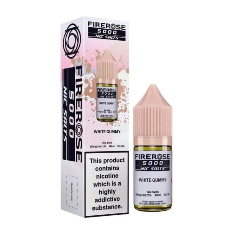 FireRose 5000 Nic Salts 10ml - White Gummy 20mg | EliqVapoteur