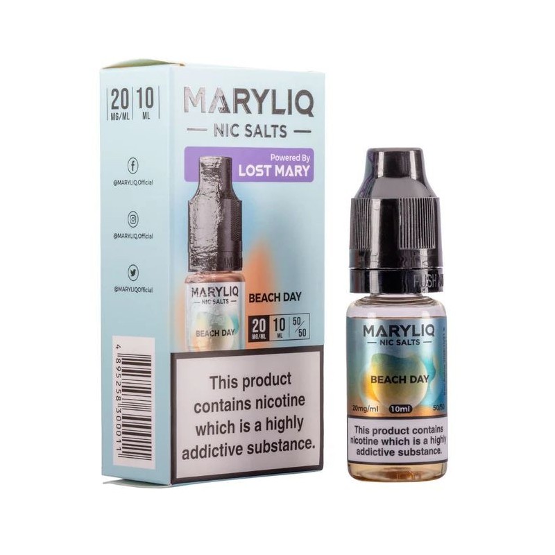 E-liquide Maryliq Nic Salts 10ml - Beach Day 20mg | EliqVapoteur