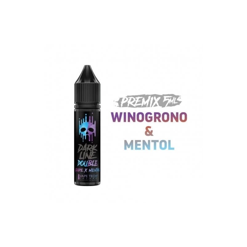 Double Dark Line 5/15ml - Grape & Menthol | EliqVapoteur