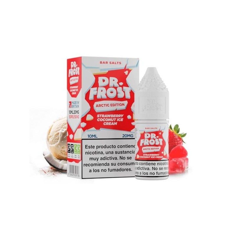 Dr Frost Salts 10ml - Strawberry Coconut Ice Cream 20mg | EliqVapoteur