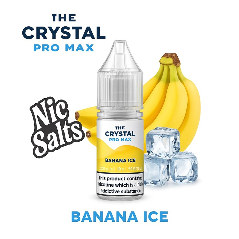 Liquid Crystal Promax Sel 10ml - Banane Glacée 20mg | Eliq Vapoteur