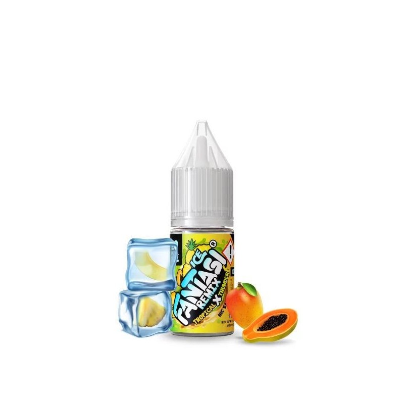 Liquid Fantasi Nic Salts 10ml – Tropical X Thunder Ice 20mg | Eliq Vapoteur