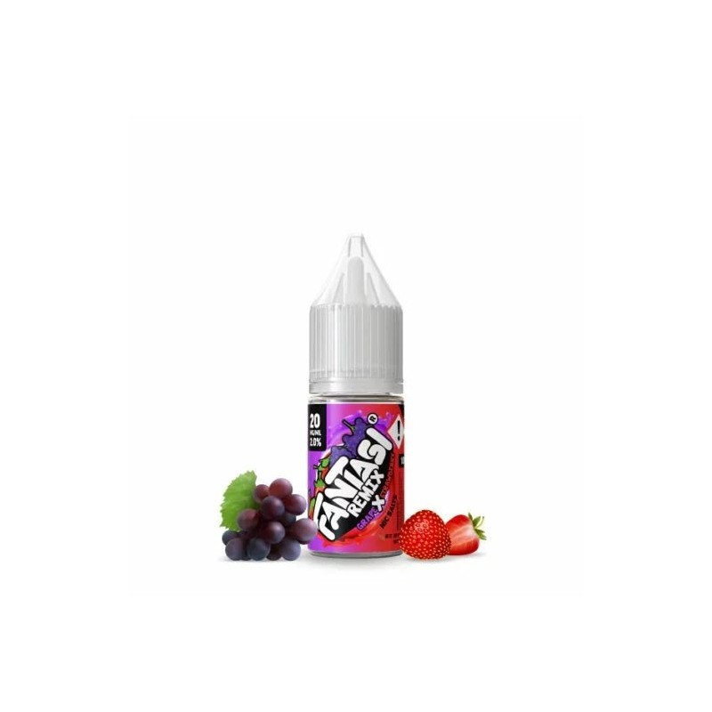 Liquid Fantasi Nic Salts 10ml - Grape X Strawberry 20mg | Eliq Vapoteur