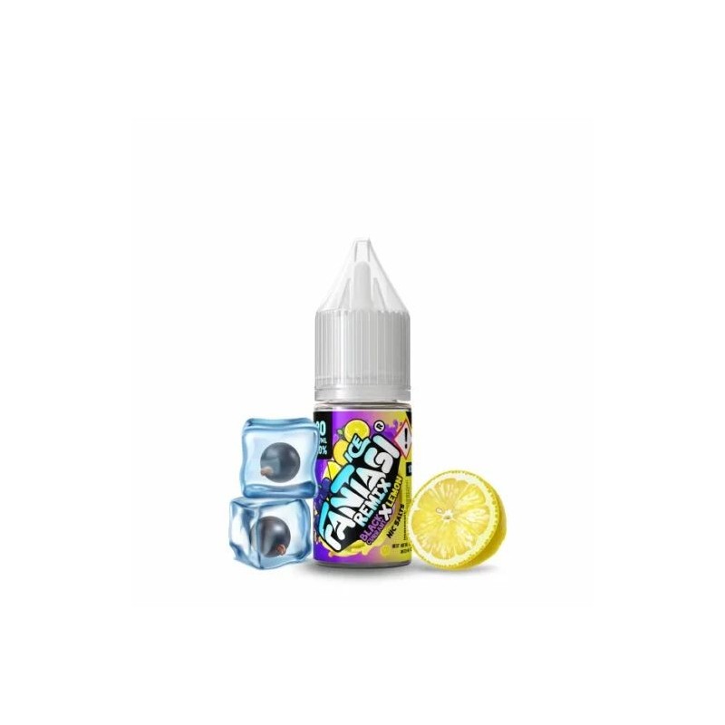 Liquid Fantasi Nic Salts 10ml - Blackcurrant X Lemon Ice 20mg | Eliq Vapoteur