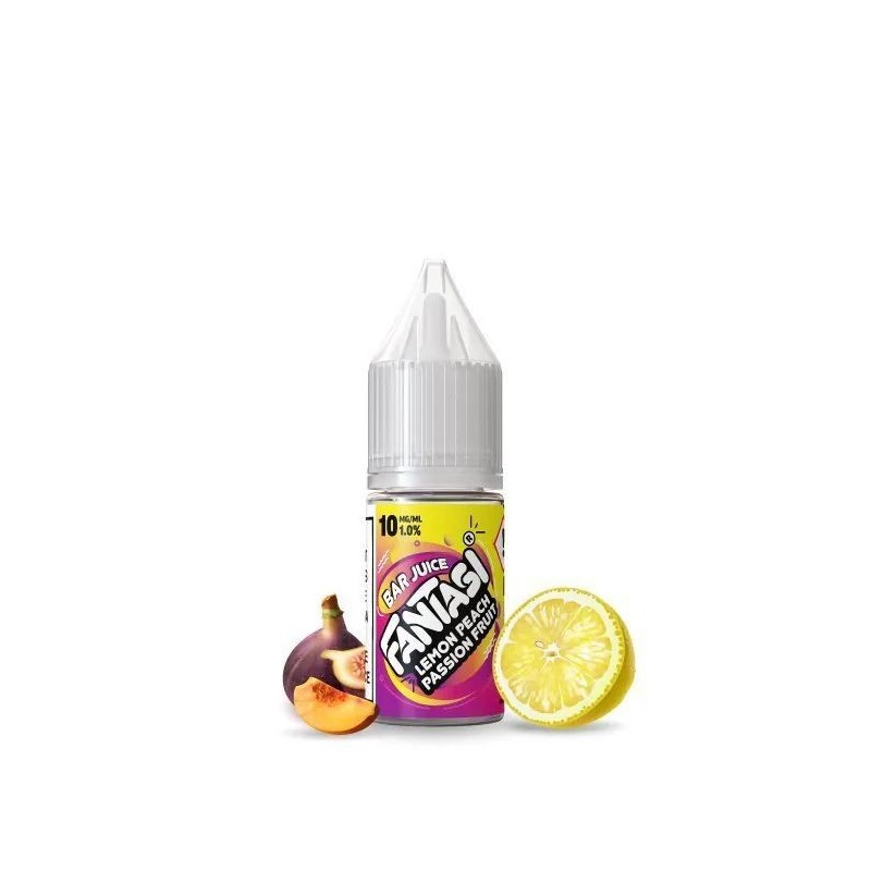 Liquid Fantasi Nic Salts 10ml - Lemon Peach & Passion Fruit Ice 20mg | Eliq Vapoteur