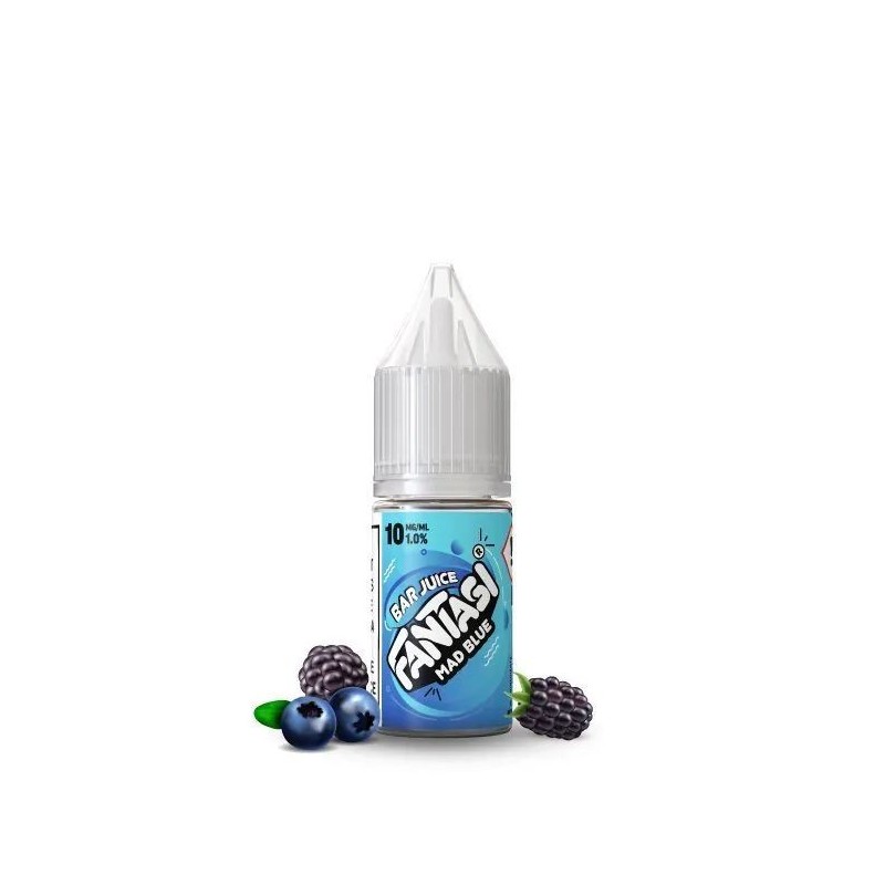 Liquid Fantasi Nic Salts 10ml - Mad Blue Ice 20mg | Eliq Vapoteur