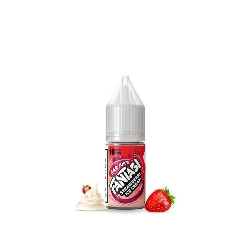 Liquid Fantasi Nic Salts 10ml - Strawberry Ice Cream 20mg | Eliq Vapoteur
