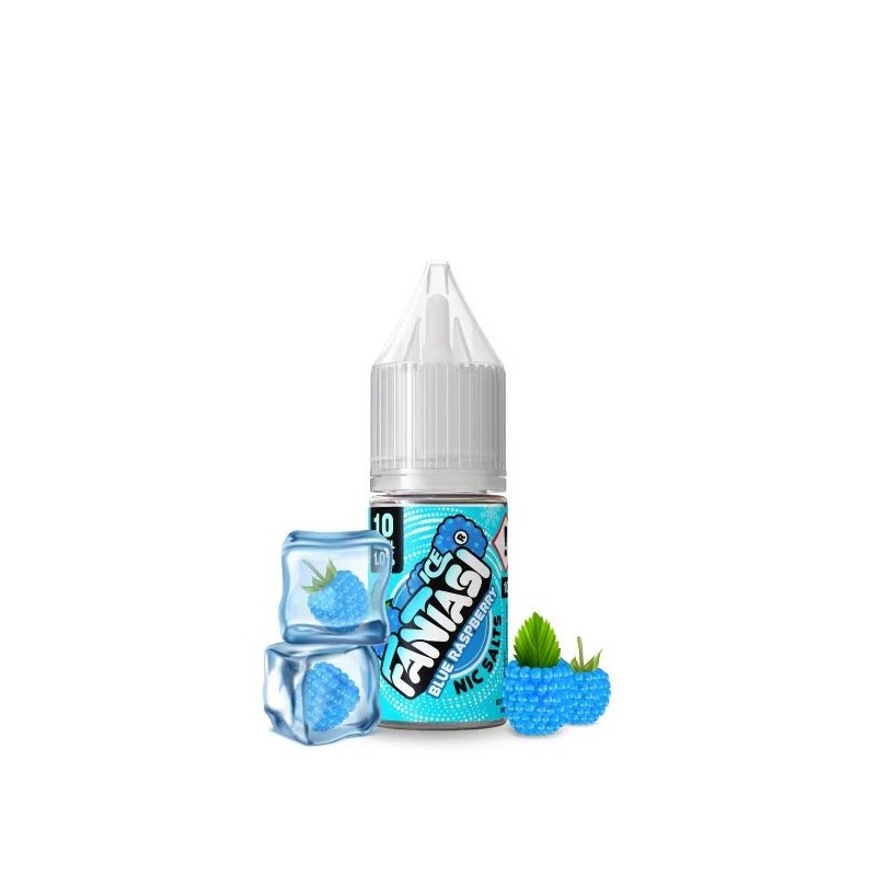Liquid Fantasi Nic Salts 10ml - Blue Raspberry Ice 20mg | Eliq Vapoteur
