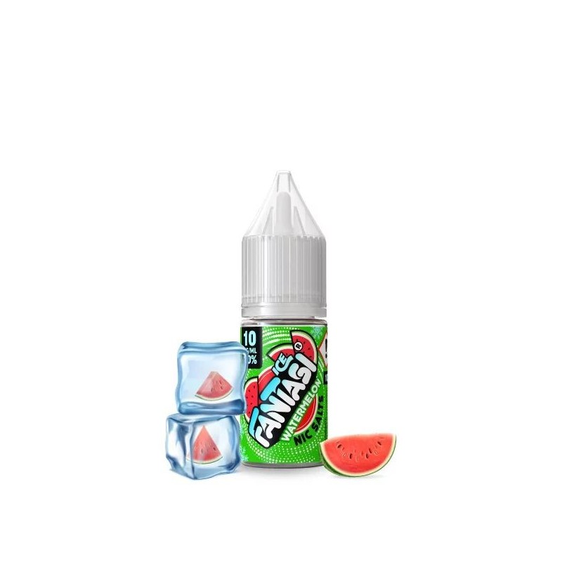 Liquid Fantasi Nic Salts 10ml - Watermelon Ice 20mg | Eliq Vapoteur