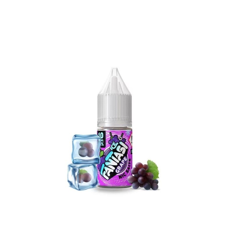 Liquid Fantasi Nic Salts 10ml - Grape Ice 20mg | Eliq Vapoteur