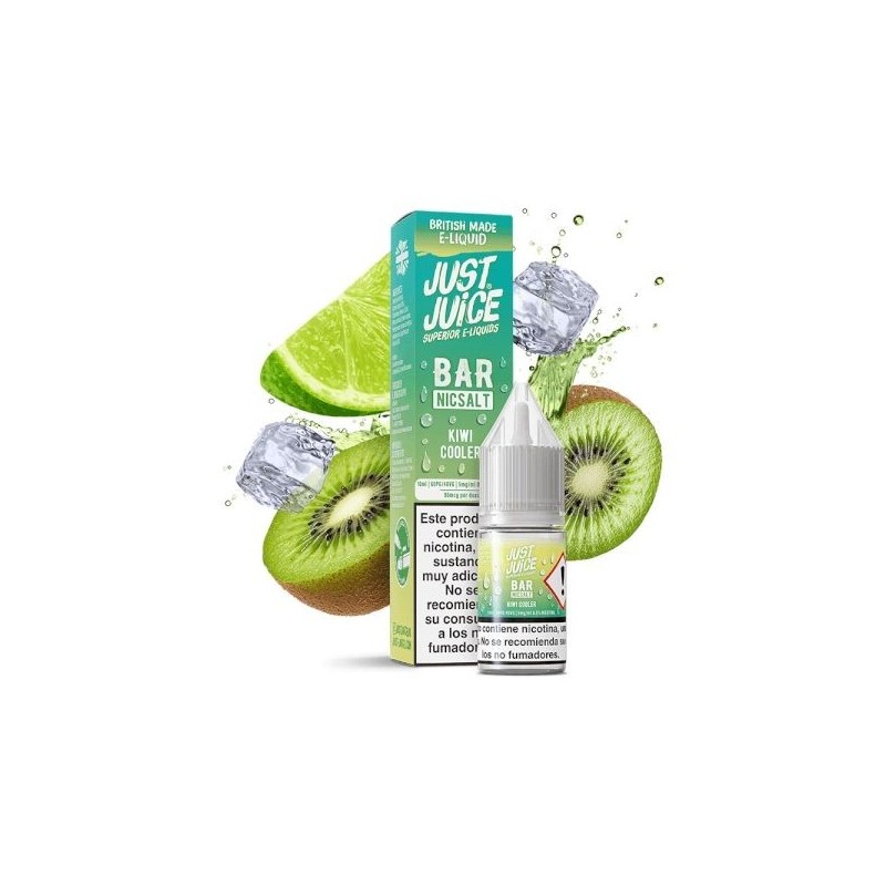 Liquid Just Juice Bar Salt 10ml - Kiwi Cooler 20mg | Eliq Vapoteur