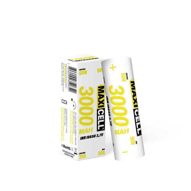 Maxicell INR 18650 30A 3000mAh Battery | Eliq Vapoteur