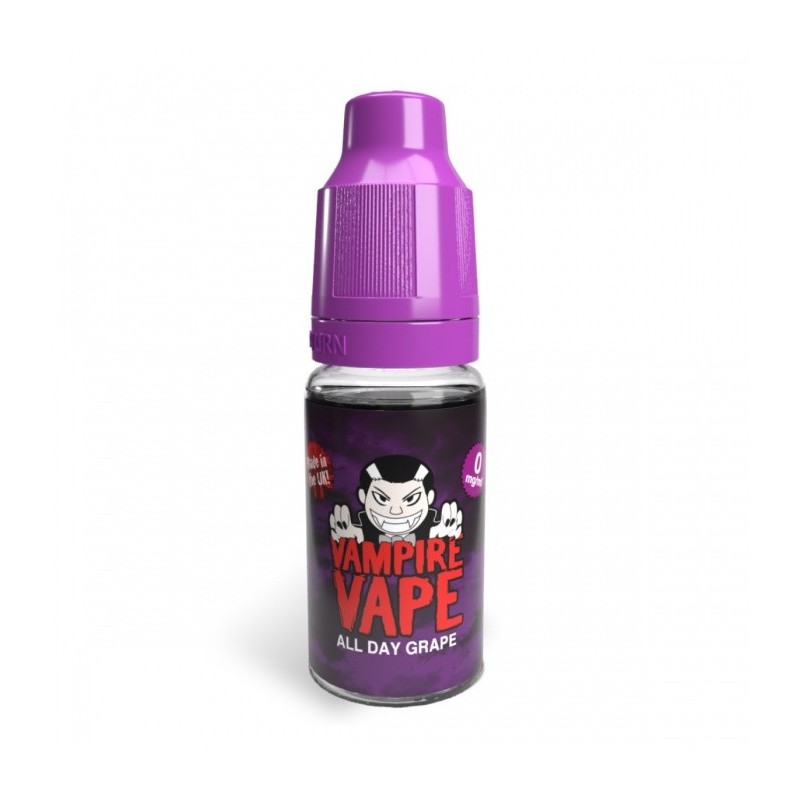 Vampire Vape E-liquid 10ml - All Day Grape 18mg | EliqVapoteur