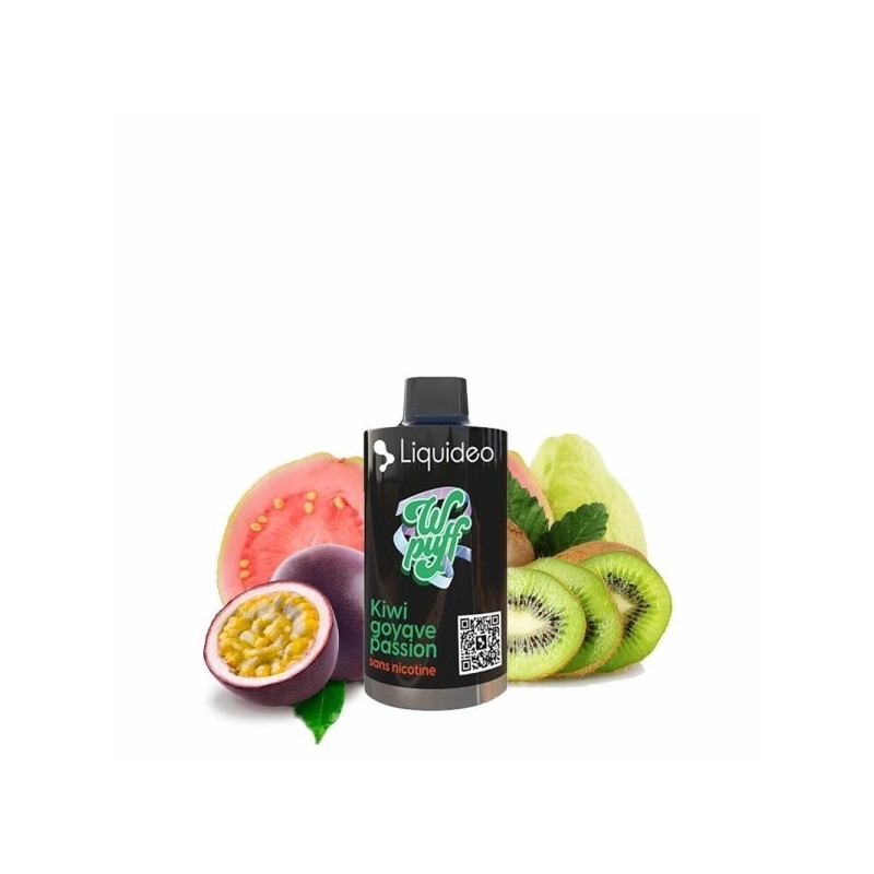 Wkład Wpuff by Liquidéo 12ml - Kiwi Passion Goyave 0mg | Eliq Vapoteur