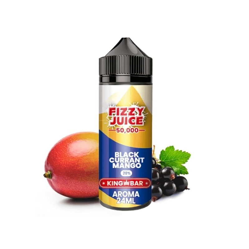 Longfill Fizzy Juice King Bar 24/120ml - Blackcurrant Mango | Eliq Vapoteur