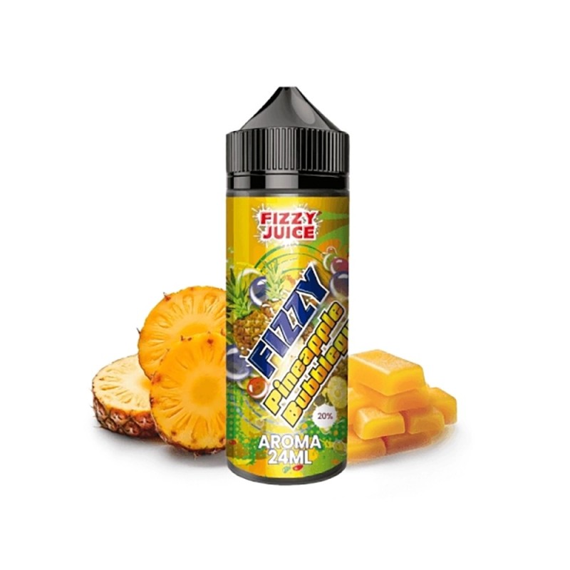 Longfill Fizzy Juice 24/120ml - Pineapple Bubble Gum | Eliq Vapoteur