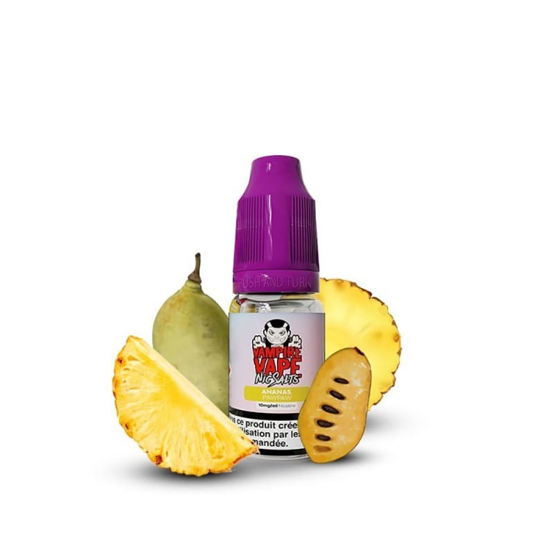 Liquid Vampire Vape NicSalts 10ml - Pineapple Dream (Ananas Pawpaw) 20mg | Eliq Vapoteur