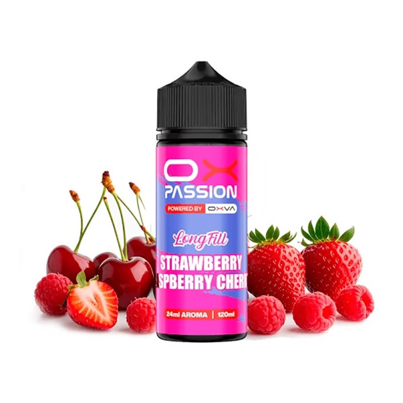 Longfill OXVA OX Passion 24/120ml - Strawberry Raspberry Cherry | Eliq Vapoteur