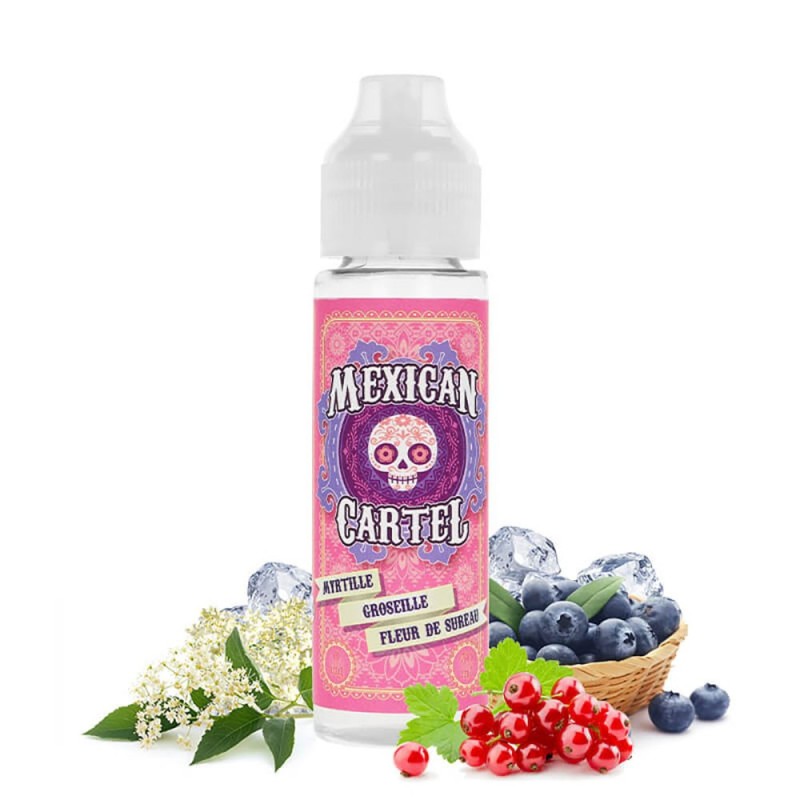 Premix Mexican Cartel - Myrtille Groseille Fleur de Sureau 50/75ml | Eliq Vapoteur
