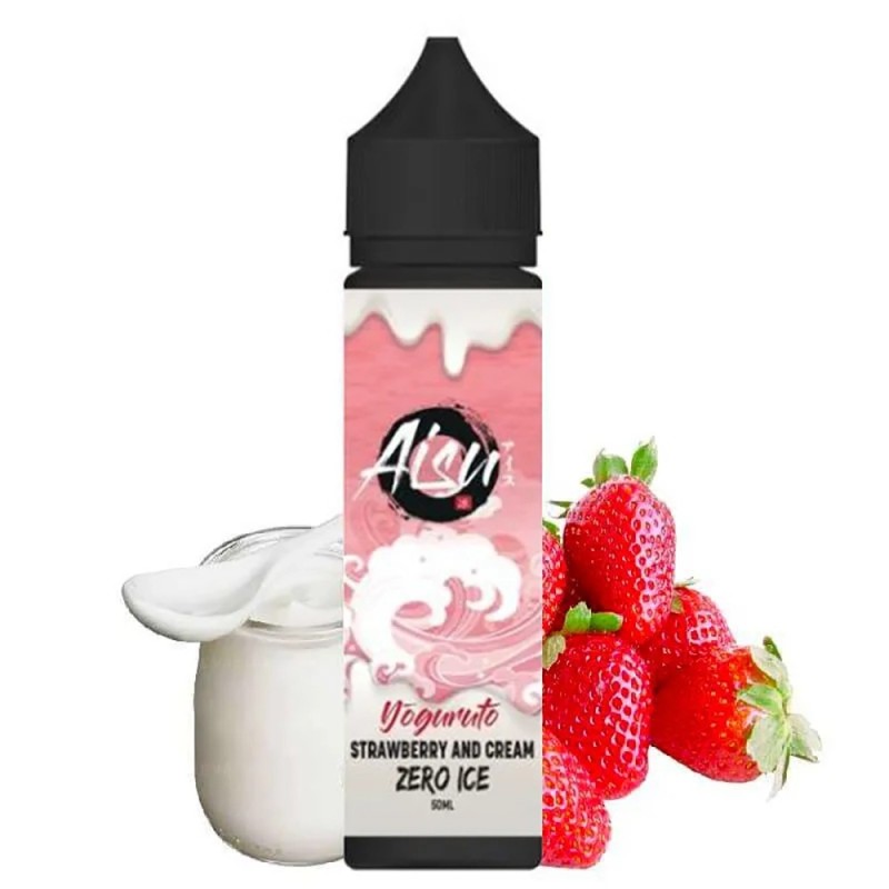Premix Aisu Yoguruto 50/60ml - Strawberry & Cream Zero Ice | Eliq Vapoteur