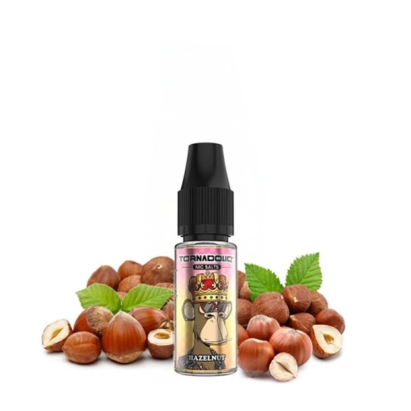 Liquid Tornado Salt 10ml - Hazelnut 20mg | Eliq Vapoteur