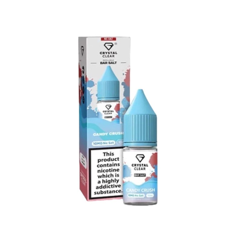 Liquid Crystal Clear Salts 10ml - Candy Crush 20mg | Eliq Vapoteur