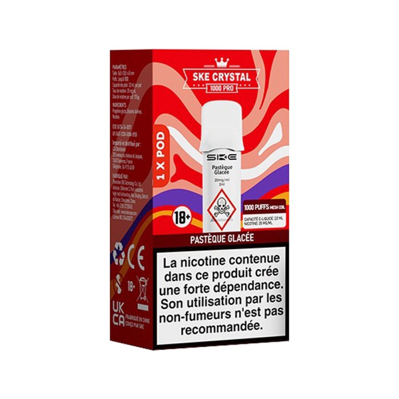 Wkład SKE Crystal 1000 Pro - Pasteque Glacée 20mg