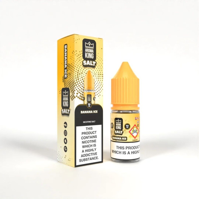 Liquid Aroma King Salt 10ml  - Banana Ice 20mg